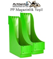 Plastik Magazinlik Yeşil 2 Adet Plastik Kutu Klasörü Magazinlik A4 Dosya ve Masa Düzenleyici Sınıf Ev Ofis