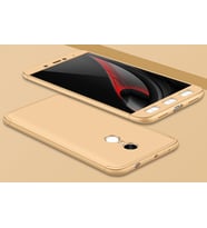 Xiaomi Redmi Note 4x Kılıf Zore Kamera Korumalı 360 Tam Koruma Gold