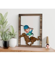 BK Gift Kişiye Özel Erkek Jokey Karikatürlü 3D Ahşap Tablo, Sevgiliye Hediye, Arkadaşa Hediye, Yıl Dönümü Hediyesi, Doğum Günü Hediyesi-1