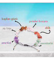 Yengeç Burcu Doğal Taş Bileklik - Ayarlamalı