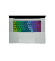 McStorey Macbook Air Pro M1-M2 ile Uyumlu Klavye Koruyucu A2681 A2442 2485 A2780 Türkçe Baskı Dazzle (Pembe-Fuşya)