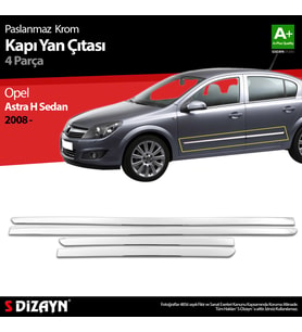Opel Astra H SD Krom Kapı Yan Çıtası 2008-2013