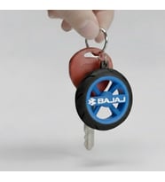 Bajaj Uyumlu Jant/Lastik Detaylı Motosiklet Anahtarlığı (Mavi)