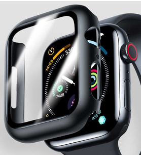 Apple Watch 44mm Uyumlu Zore Watch Gard Ekran Koruyucu (Siyah)