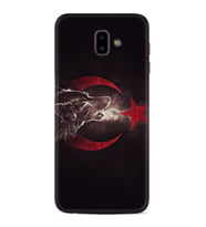 Samsung J6 Plus J7 Prime J7 Pro M20 Kılıf Desenli Silikon Kurt ve Ay Yıldız 1403