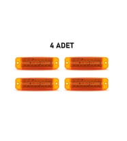 Parmak Led Çift Sıra 12-24 Volt 4 Adet