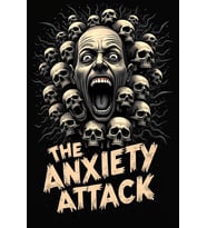 THE ANXIETY ATTACK Ev Duvar Salon Güzelli̇k Salonu Ofi̇s Dükkan Dekarasyon Kanvas Tablo (Akçaağaç)