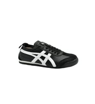 Tayger E-3222 Unisex Deri Sneaker Spor Ayakkabı (Siyah - Beyaz)