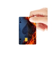 Maça Ası (Ace of Spades) Agresif Enerjik Parlak Kredi/Banka Kart Kaplama Sticker