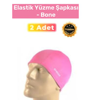 Özel Üretim Su Geçirmez Silikon Yüzücü Havuz Ve Deniz Bonesi Elastik Yüzme Şapkası 2'li Set