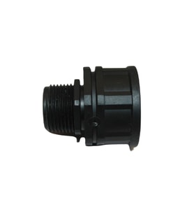 Siyah 3/4" x 1" Erkek Dişli Azaltıcı Adaptör – PVC Su ve Sulama Boru Bağlantı Parçası
