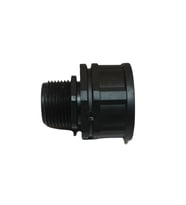 Siyah 3/4" x 1" Erkek Dişli Azaltıcı Adaptör – PVC Su ve Sulama Boru Bağlantı Parçası