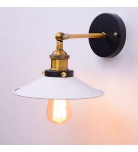 RİOLİGHT RETRO MAFSALLI HAREKETLİ BAŞLIK METAL APLİK ŞAPKA ÇAPI: 22CM (Siyah - Beyaz)