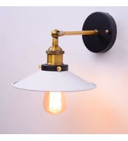 RİOLİGHT RETRO MAFSALLI HAREKETLİ BAŞLIK METAL APLİK ŞAPKA ÇAPI: 22CM (Siyah - Beyaz)