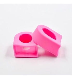 Xbyc 0056 Bisiklet Aynakol Pedal Kolu Koruyucu Silikon PVC Koruyucu Pembe (Kırmızı)