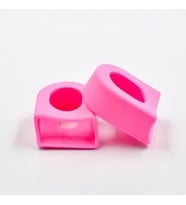 Xbyc 0056 Bisiklet Aynakol Pedal Kolu Koruyucu Silikon PVC Koruyucu Pembe (Kırmızı)
