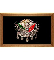 ALTIN ÇERÇEVELİ PASPARTULU TABLO CR1195