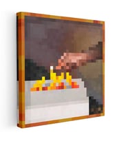 Kare Kanvas Tablo Match Piksel Minecraft Tablosu Ev Ofis Salon Duvar Dekoru