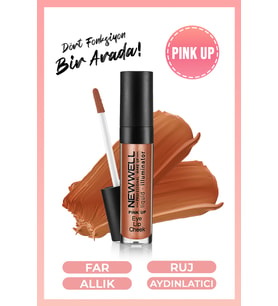 New Well Lıquıd Illumınator Aydınlatıcı Allık 3 in 1  - Pink Up