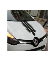 Oto Kaput Şerit Sticker Siyah 60*25 Cm