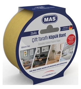 MAS 2646 ÇİFT TARAFLI KÖPÜK BANT 50mmx5m