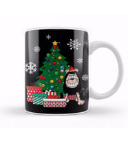 Gnasher Around The Christmas Tree Kupa Bardak Porselen