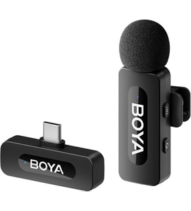 Boya BY-V10 Ultra Kompakt Kablosuz Type-C Yaka Mikrofonu