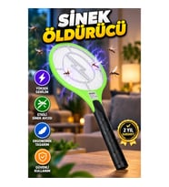 Taşınabilir Elektronik Sinek Swatter Yüksek Gerilimli Sinek Öldürücü Raket – Ergonomik Tasarım