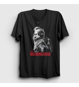 Presmono Unisex Siyah Daryl Dixon V2 The Walking Dead T-Shirt 520750tt