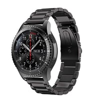 Huawei Watch GT 3 46mm 22mm Uyumlu Kordon Paslanmaz Metal Baklalı Tasarım KRD-04 Kayış