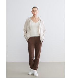 LCW EVERYDAY Kahverengi Beli Lastikli Kadın Kalın Jogger Eşofman Altı
