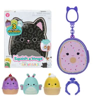 Squish-a-longs 3 Figür + Yüzük Çantalı Sürpriz Paket Seri 2