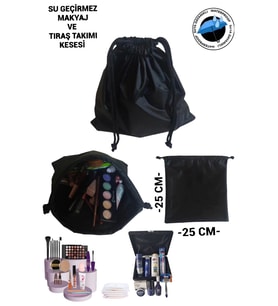 SEVBAGS MAKYAJ VE TRAŞ TAKIMI KESESİ SU GEÇİRMEZ