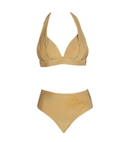 Beria Kadın Yarım Dolgulu Hardal Bikini Takımı
