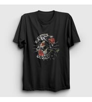 Presmono Unisex Siyah Gnr Guns N' Roses T-Shirt 56522tt