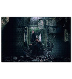 Cakapuzzle Sherlock ve Watson Yıkıntılar Arasında Puzzle Yapboz MDF (Ahşap) (120 Parça)