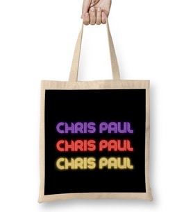 Chris Paul - Basketball gifts Vintage Retro Rainbow Quotes For BOYS AND Dad Bez Çanta Uzun Saplı