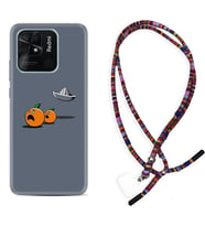 Xiaomi Redmi Note 7 8 9 Pro 10 2022 10 Pro 10S Kılıf Boyun Asklı Rasta Silikon Orange Escape 1374