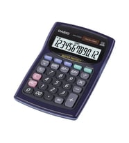 Casio WM-220MS-BU Hesap Makinesi Suya-Toza Dayanıklı 12 Hane (Lacivert)