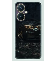 Vivo Y27 Kılıf Silikon Desen Özel Seri Black Car 1768