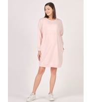 Busa Hamile Hoodie Elbise Açık Pembe