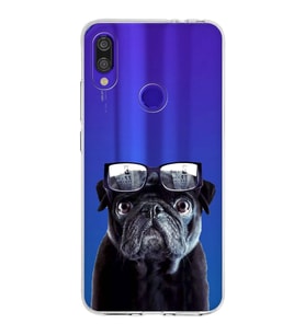 PrintiFy Xiaomi Redmi Note 7 Pro ile Uyumlu 1mm Slim Fit Köpek 3 050f Baskılı Şeffaf  Kılıf