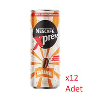 Nescafe Xpress Caramel Kahve Aromalı Sütlü İçecek 250 ml - 12 Adet