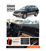 e-biz SUBARU OUTBACK (1998-2003) Uyumlu Torpido Koruma, Torpido Örtüsü, Torpido Kılıfı - Siyah-Gri - SU006