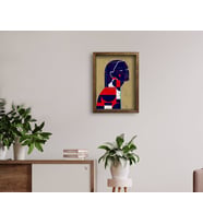BK Home Doğal Masif Ahşap Çerçeveli Tablo 45x65cm-30