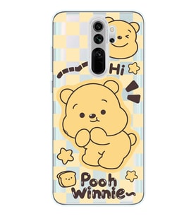 Redmi Note 8 Pro Uyumlu Winnie The Pooh Desenli Şeffaf Telefon Kılıfı