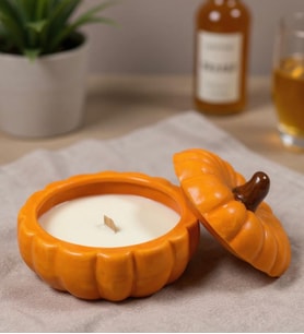 Turuncu Küçük Kabak 330ml - Mum - Hindistan Cevizi Esanslı - %100 SOYA WAX