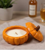 Turuncu Küçük Kabak 330ml - Mum - Hindistan Cevizi Esanslı - %100 SOYA WAX