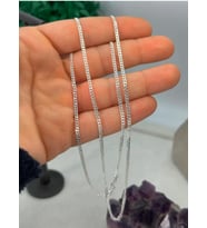 925 Ayar Orijinal Damgalı Gümüş Gürmet Zincir  Genişlik 60 Cm