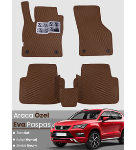 SEAT ATECA (2016-2020) Uyumlu EVA Paspas Tam Set–Oto Paspas,Araca Özel,Kolay Montaj